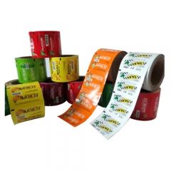 Custom print tissue paper auto packaging plastic film Side gusset sachet packaging film