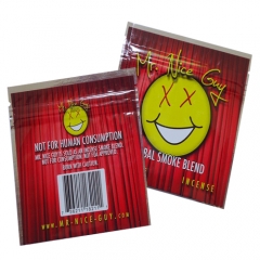 Aluminum Foil Herbal Incense Bag Small Food Zipper Packaging