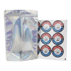 YAPACK Private Label Food Packaging Holographic Ziplock Bag