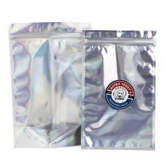 YAPACK Private Label Food Packaging Holographic Ziplock Bag