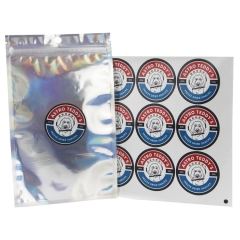 YAPACK Private Label Food Packaging Holographic Ziplock Bag