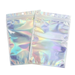 YAPACK Private Label Food Packaging Holographic Ziplock Bag